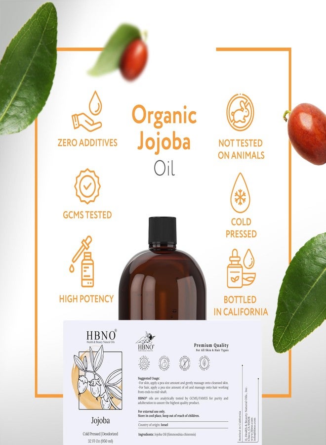HBNO Jojoba Oil - 32 oz (950ml) Value Size - Ideal for Shampoos, Conditioners, Massage Blends, Face wash, Lotions, and Skin Care Products. - Image 4